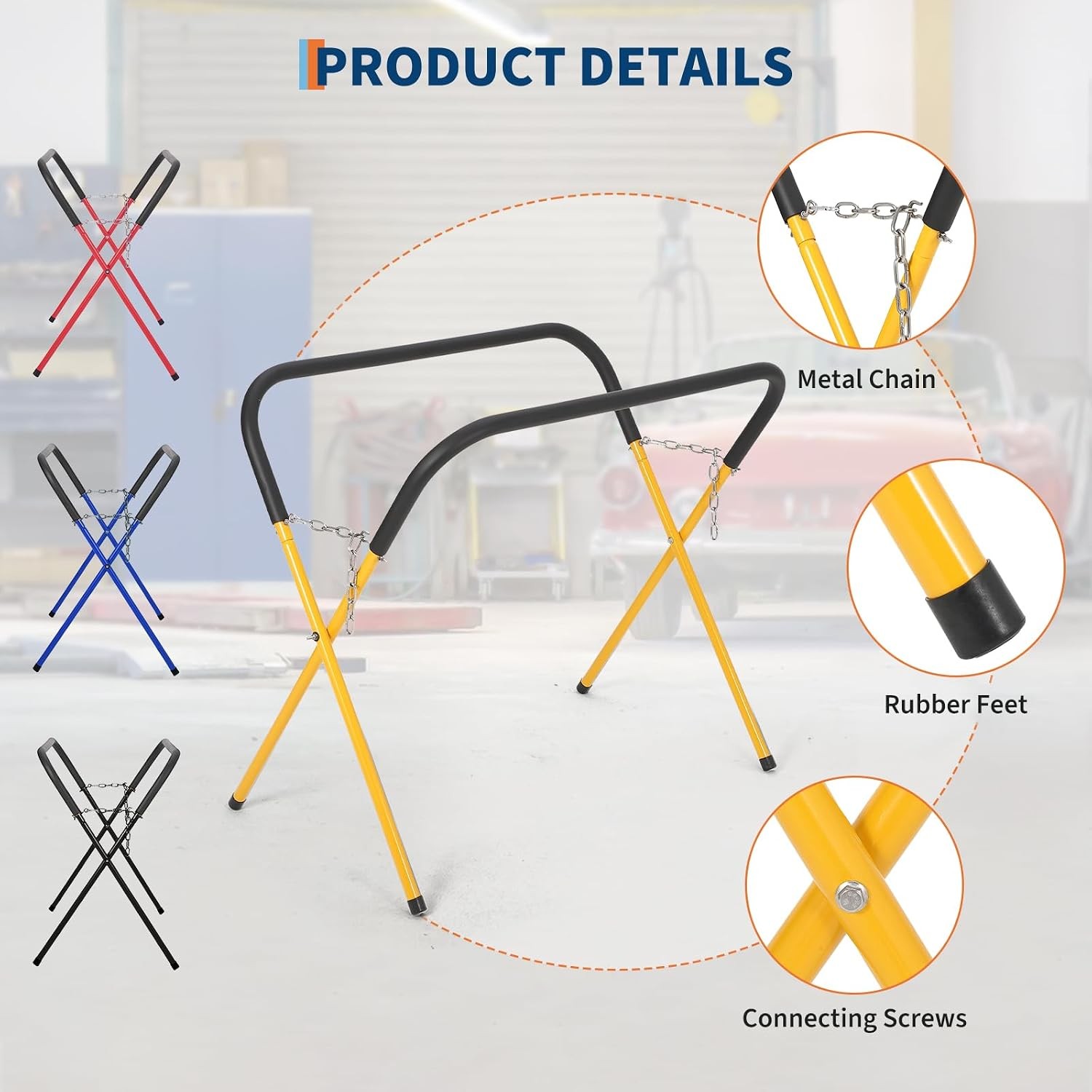 1/2/3/4 Pack Folding Work Stand Portable Work Bench Auto Body Repair Tools 500lb