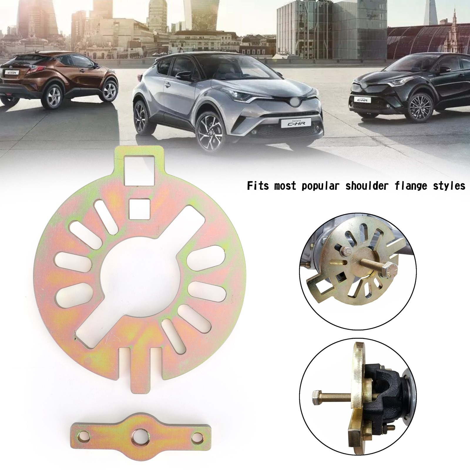 Pinion Flange Holding Tool Holder Yoke Wrench Ring Rear End Axle Nut YU