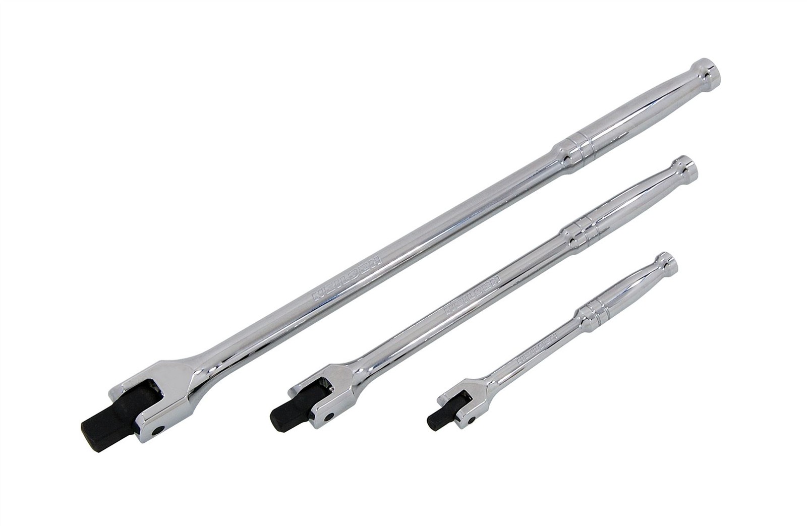 3pc Flexi Head Knuckle Breaker Bar Set 1/4″ 3/8″ & 1/2″ Drive