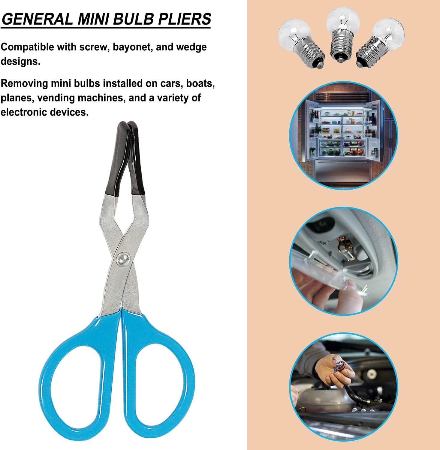 Metal Mini Bulb Changer Remover Installer Tool for Removing Hard,Replace 1012