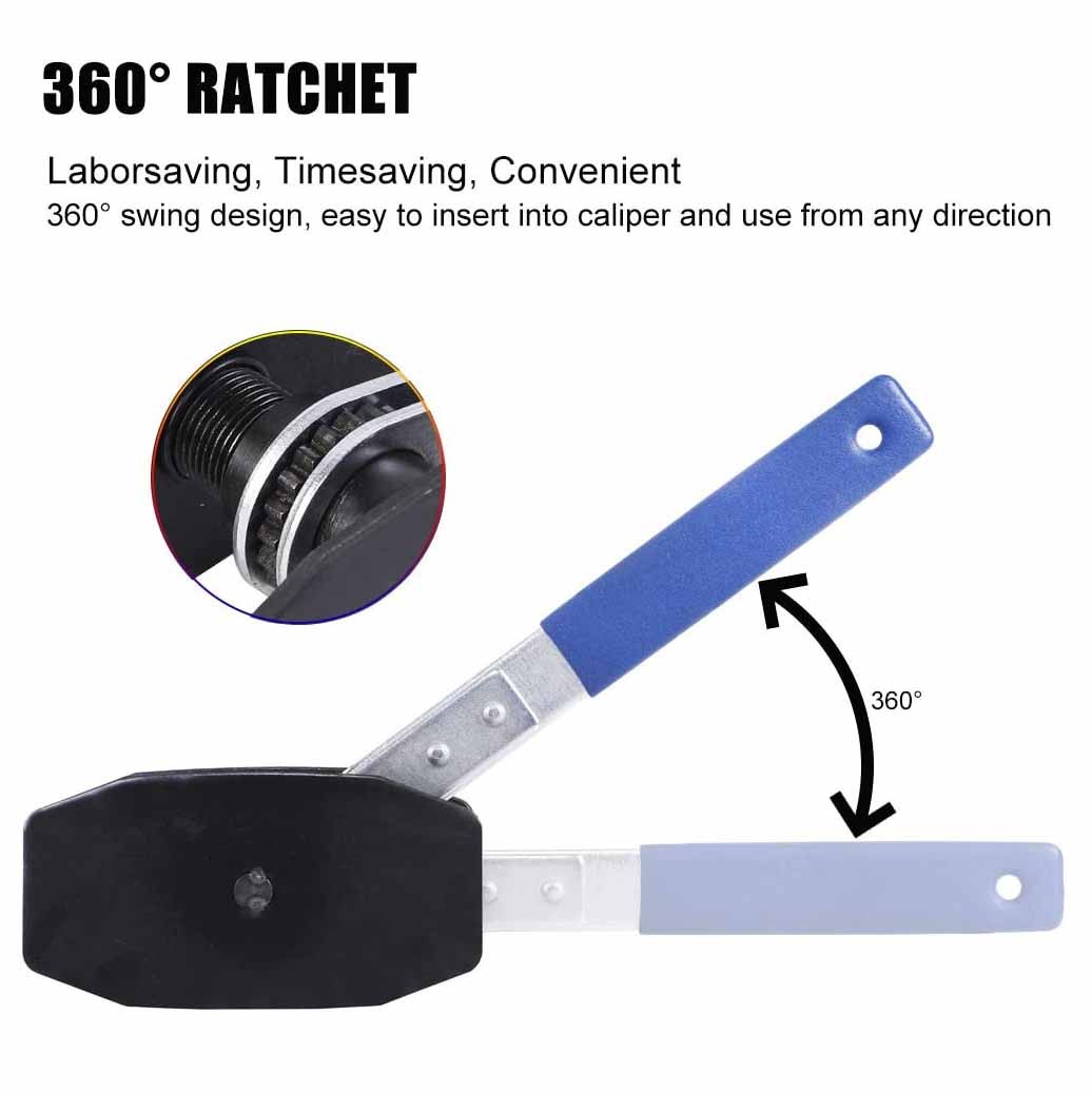 Disc Brake Pad Ratchet Rewind Spreader Piston Retracting Caliper Press Tool USA