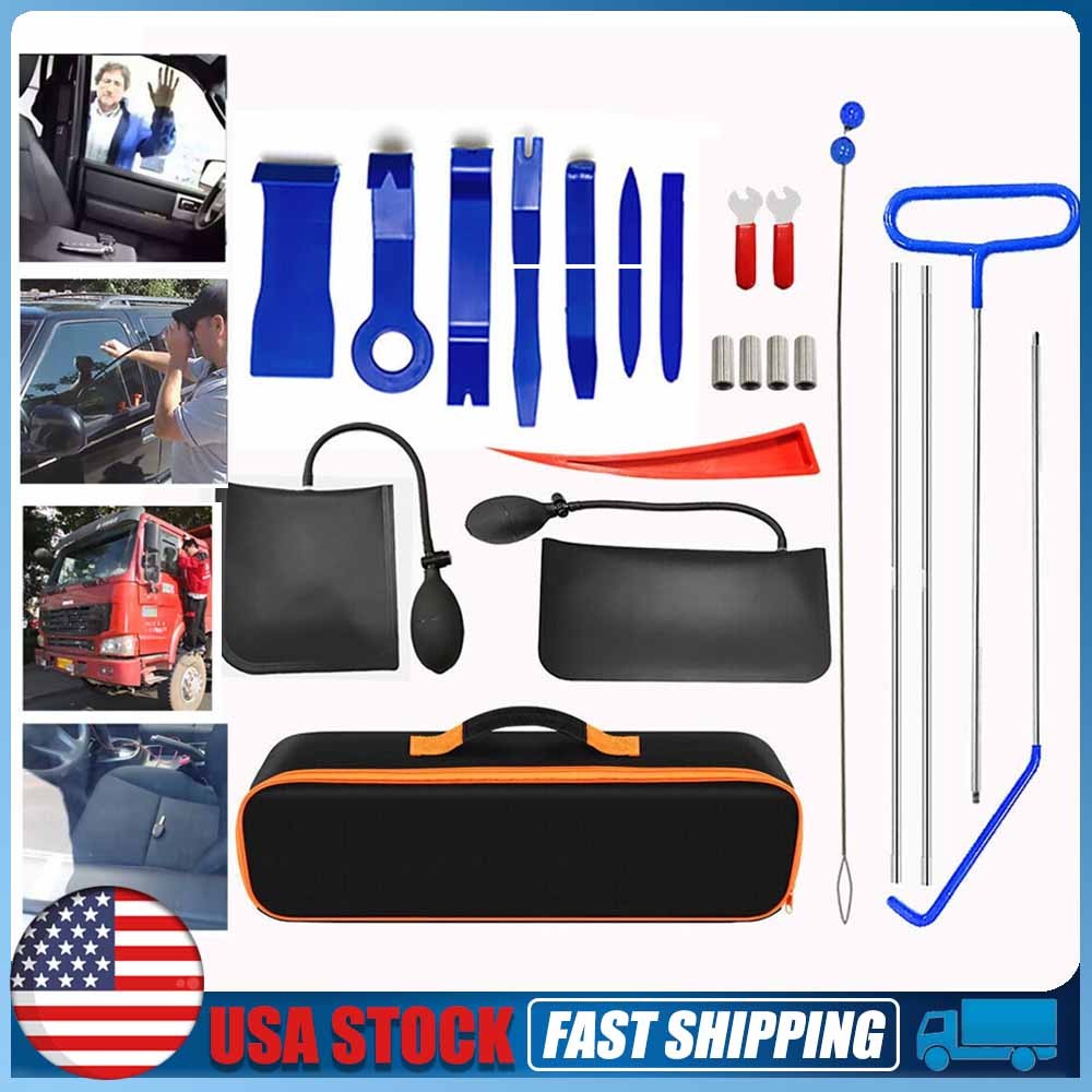 22Pcs Stainless Emergency Auto Tool Window Car Door Repair Tools Kit