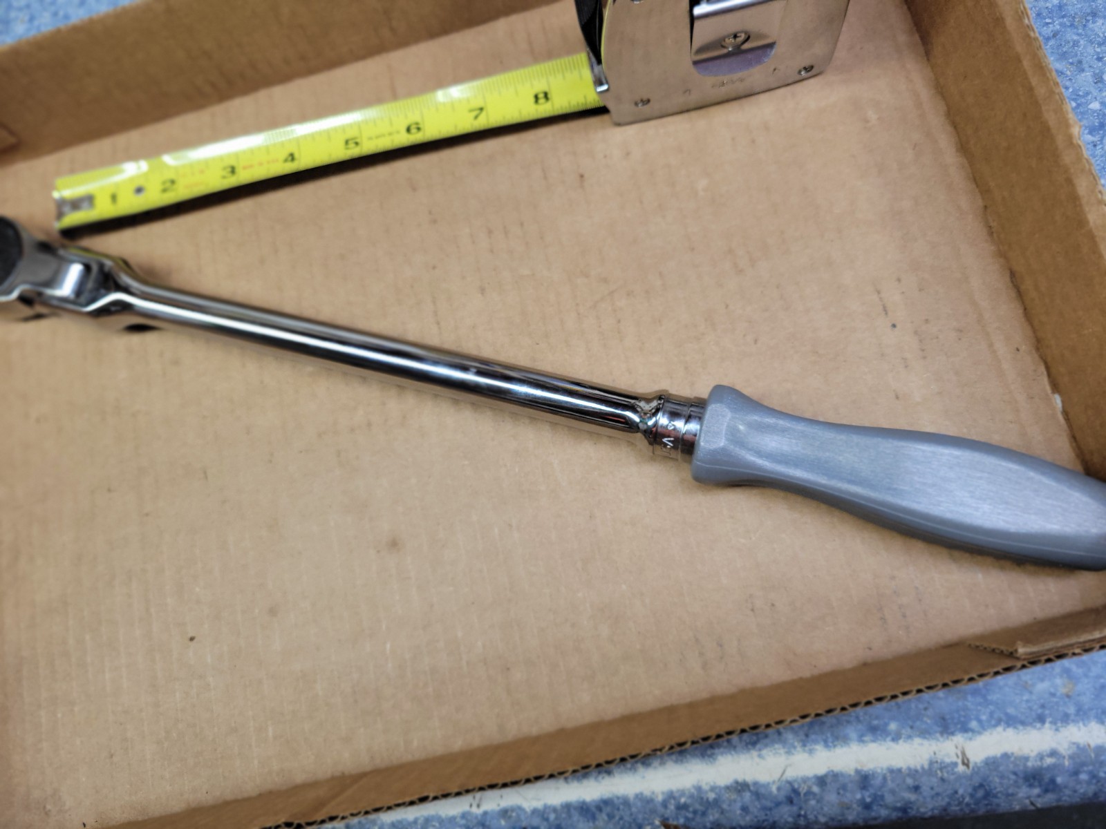Snap-on USA 1/2″ Drive 100 Year Gray Hard Handle Flex Head Ratchet No SHFD80A