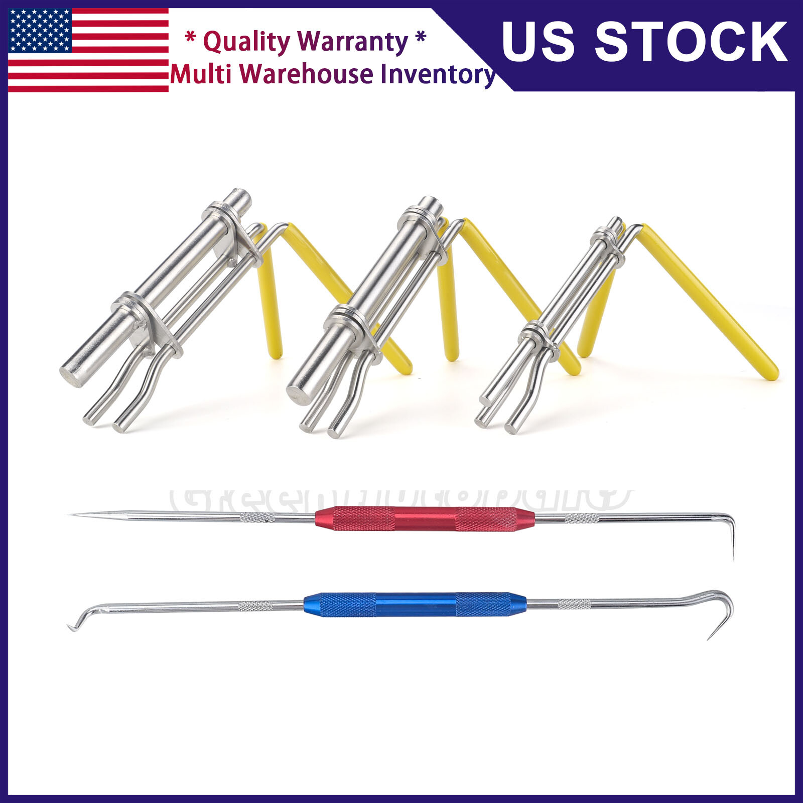 5pcs Hydraulic Cylinder Piston Rod Seal U-cup Installation & Remove Tool Kit