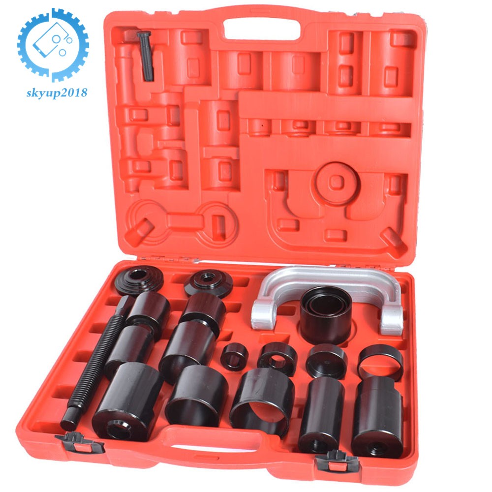Auto Repair Service Removal Ball Joint Press Tool Kit & Master Adapter Set 21Pcs