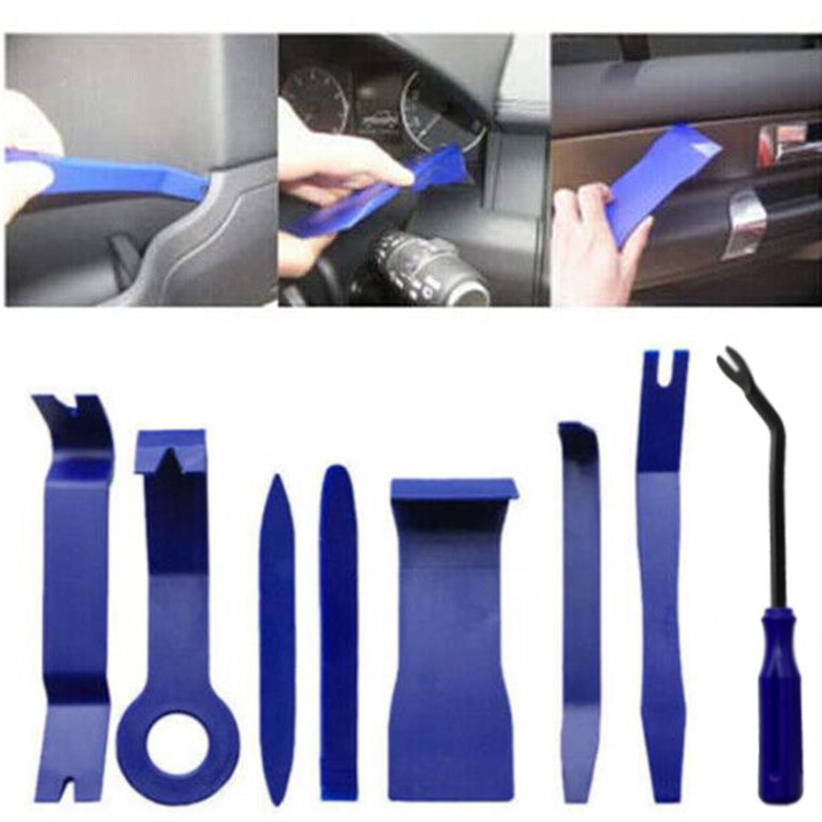 Auto Audio Removal Tool 8pcs/set Car Door Trim Panel Dash Removal Pry Tool Kit