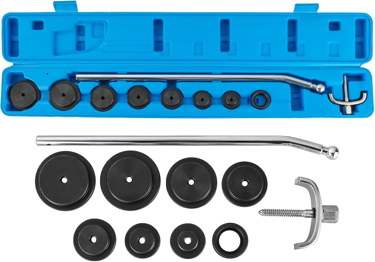 10PCS Diesel Freeze Frost Plug Installer & Remover Kit for Engine Repair w/ Case