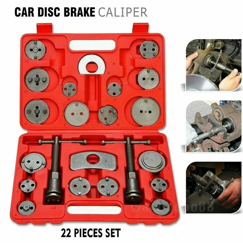 22 Heavy Duty Disc Brake Caliper Tool and Piston Compressor Wind Back Rewind Kit
