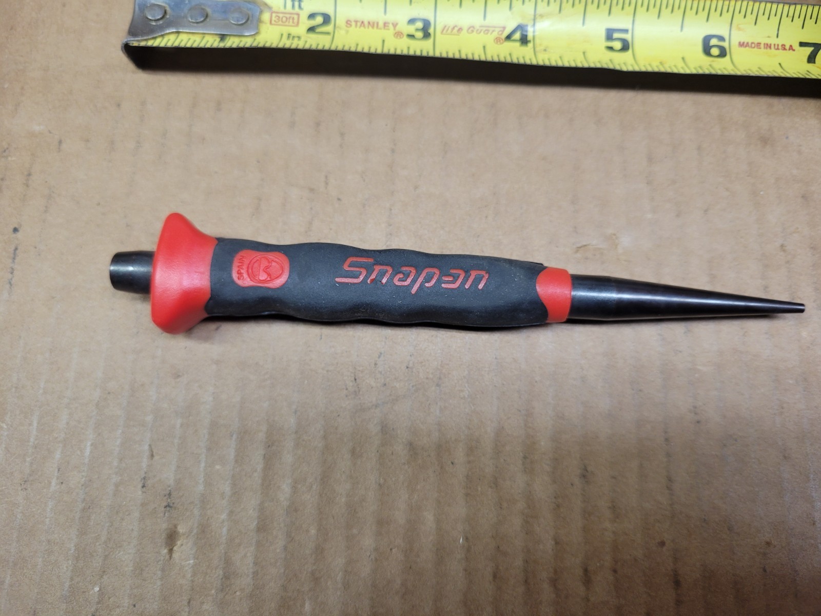 Snap On 3/32″ Starter Punch With Red / Black Comfort Handle Grip No PPSG203