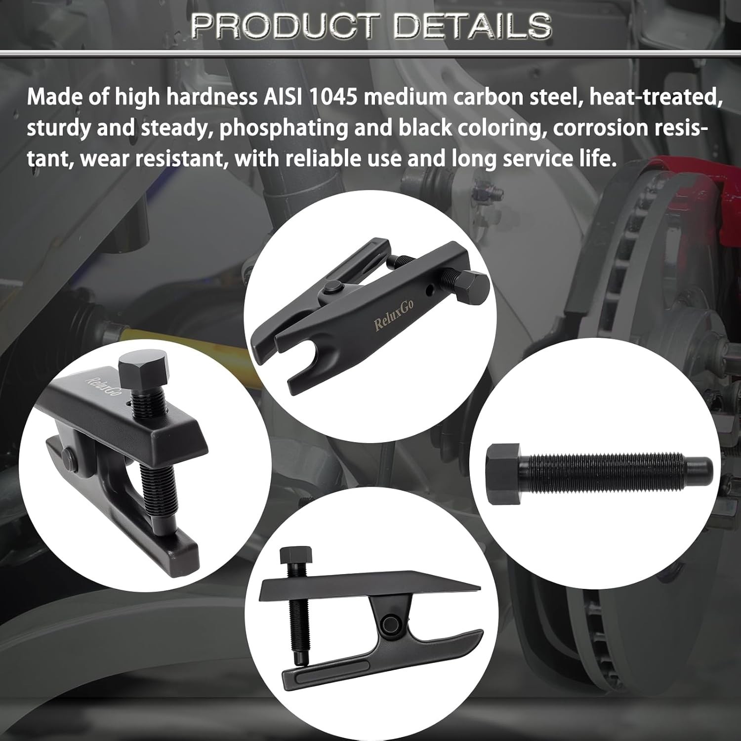 Durable Ball Joint Separator – 2-Stage Adjustable Tool for Vehicle Repairs
