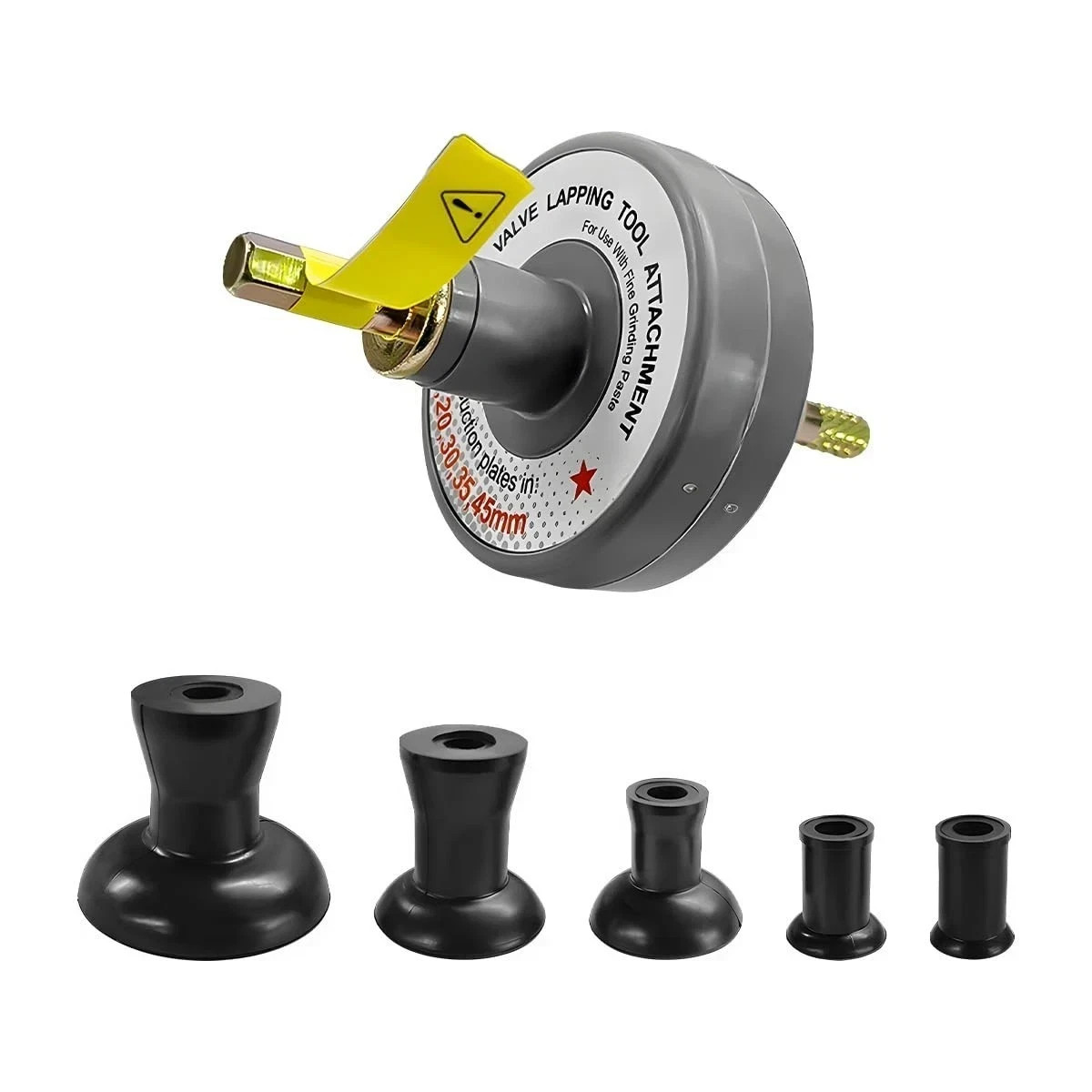 Valve Lapping Tool Kit Valve Lapping Tool & Compound Kit with 5 Suction Plate…
