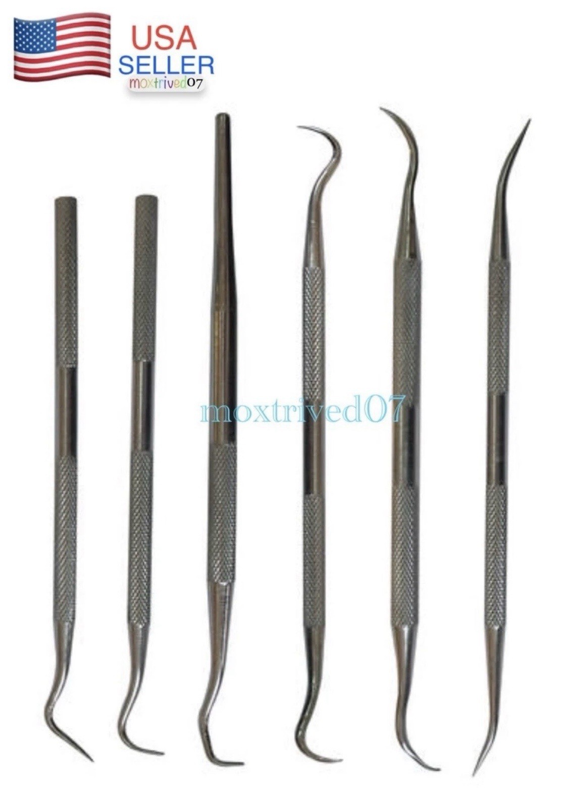 Stainless Steel Pick & Hook Set 5-1/2 Inch for O-Ring and Seal – 6 Pieces