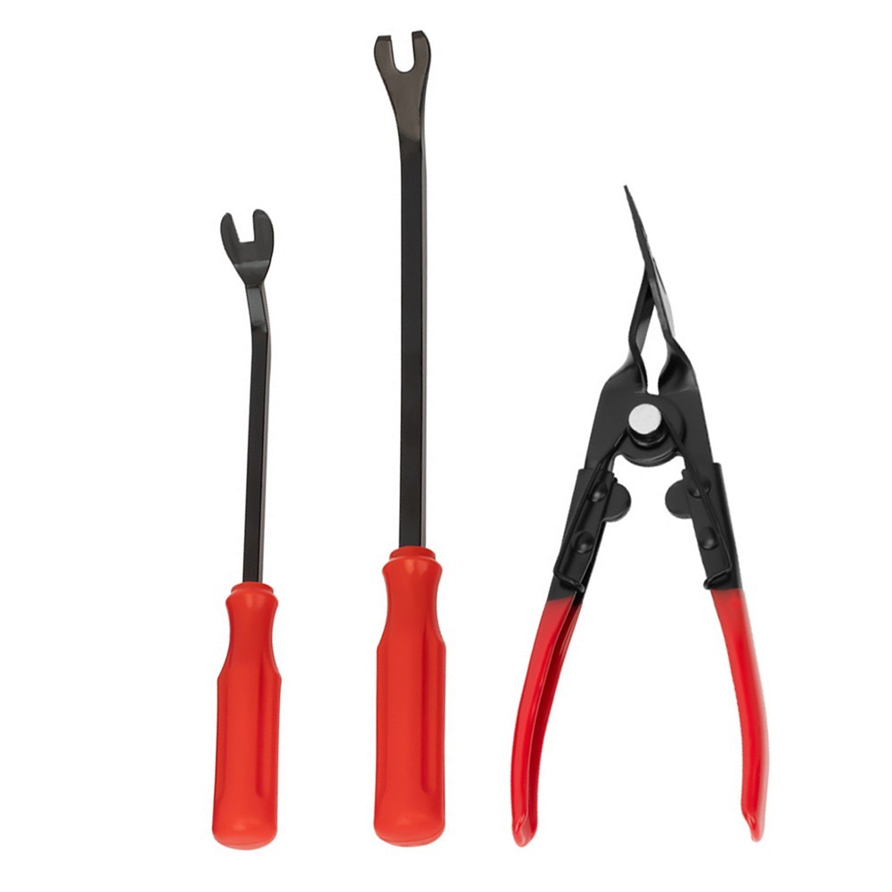 4PCS Car Plastic Clip Remover Tools Stainless Steel for Door Trunk Panels