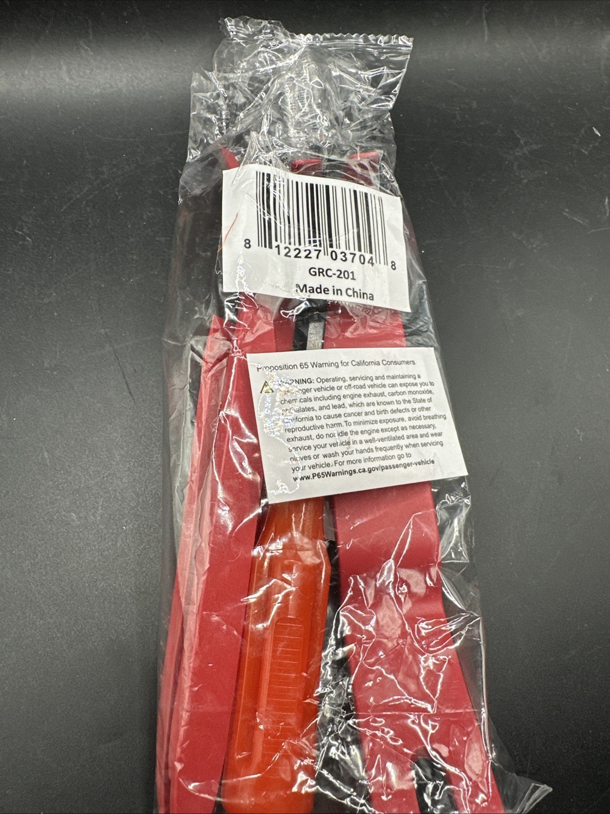 GOOACC 5 PCS Nylon Auto Trim Removal Tool Kit No-Scratch 5Pcs, Red