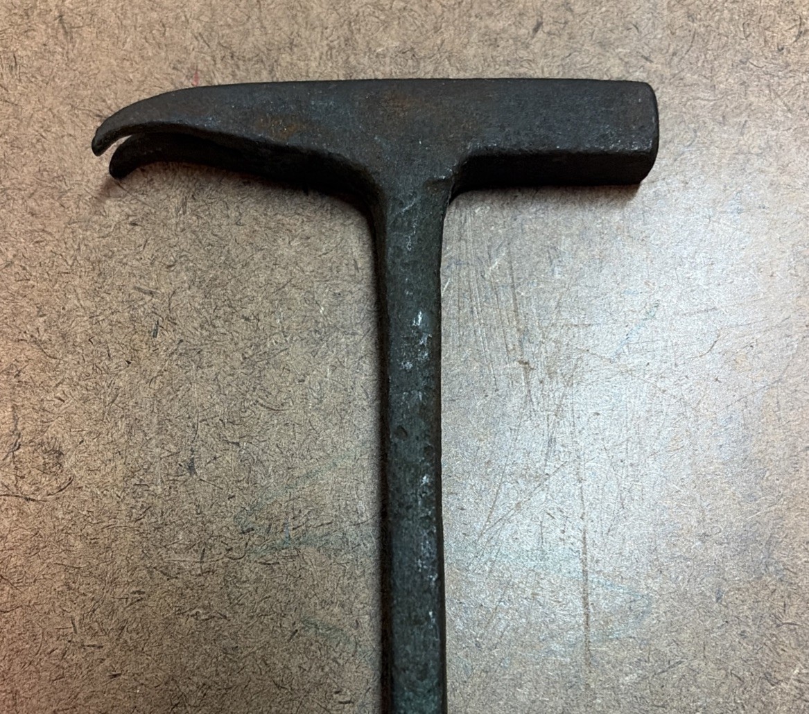 Mini Vintage Black Hammer Lady Foot Pry Bar Prybar Rolling Head Black Oxide