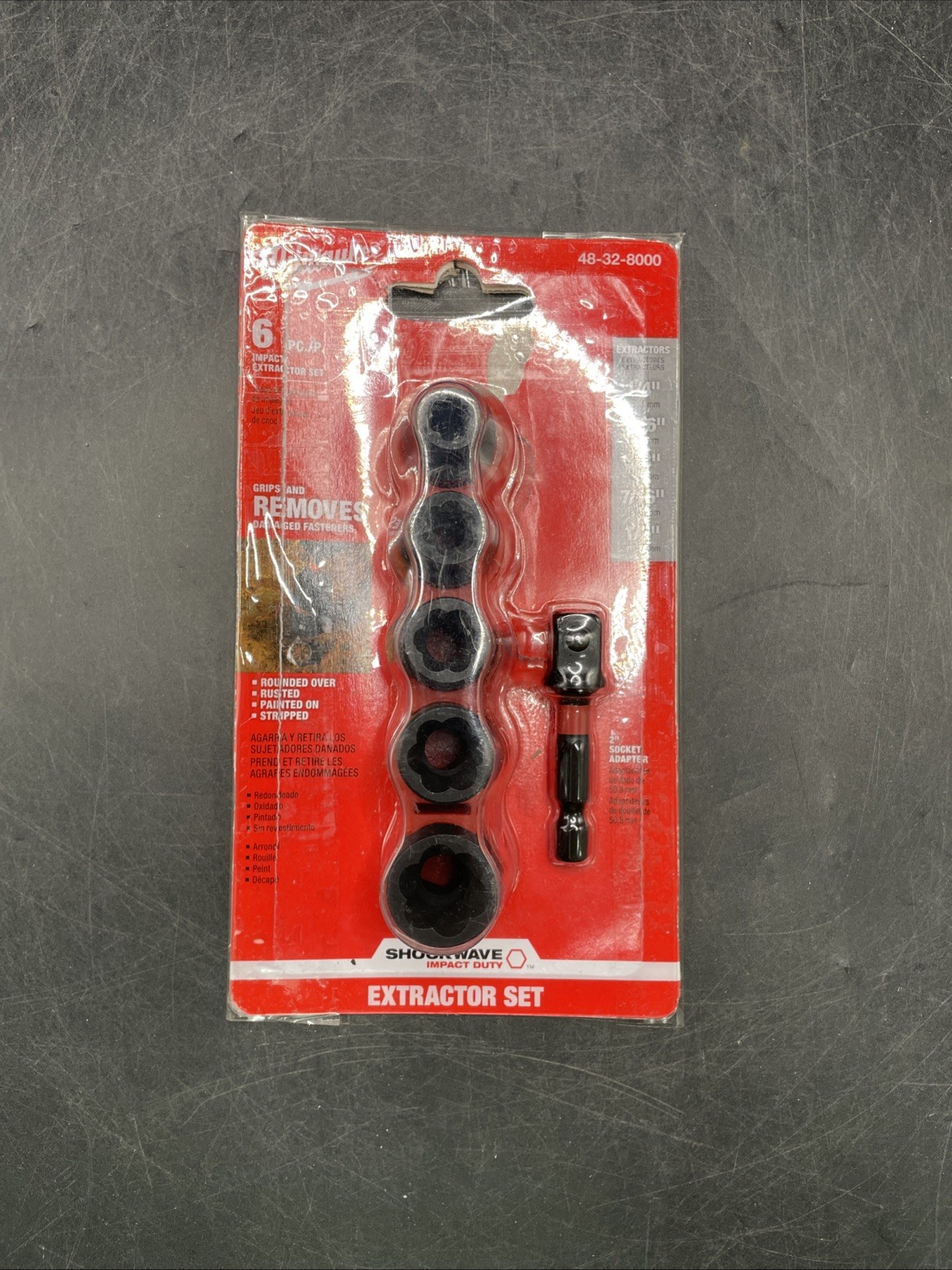 Milwaukee 6 Piece Impact Extractor Set 48-32-8000