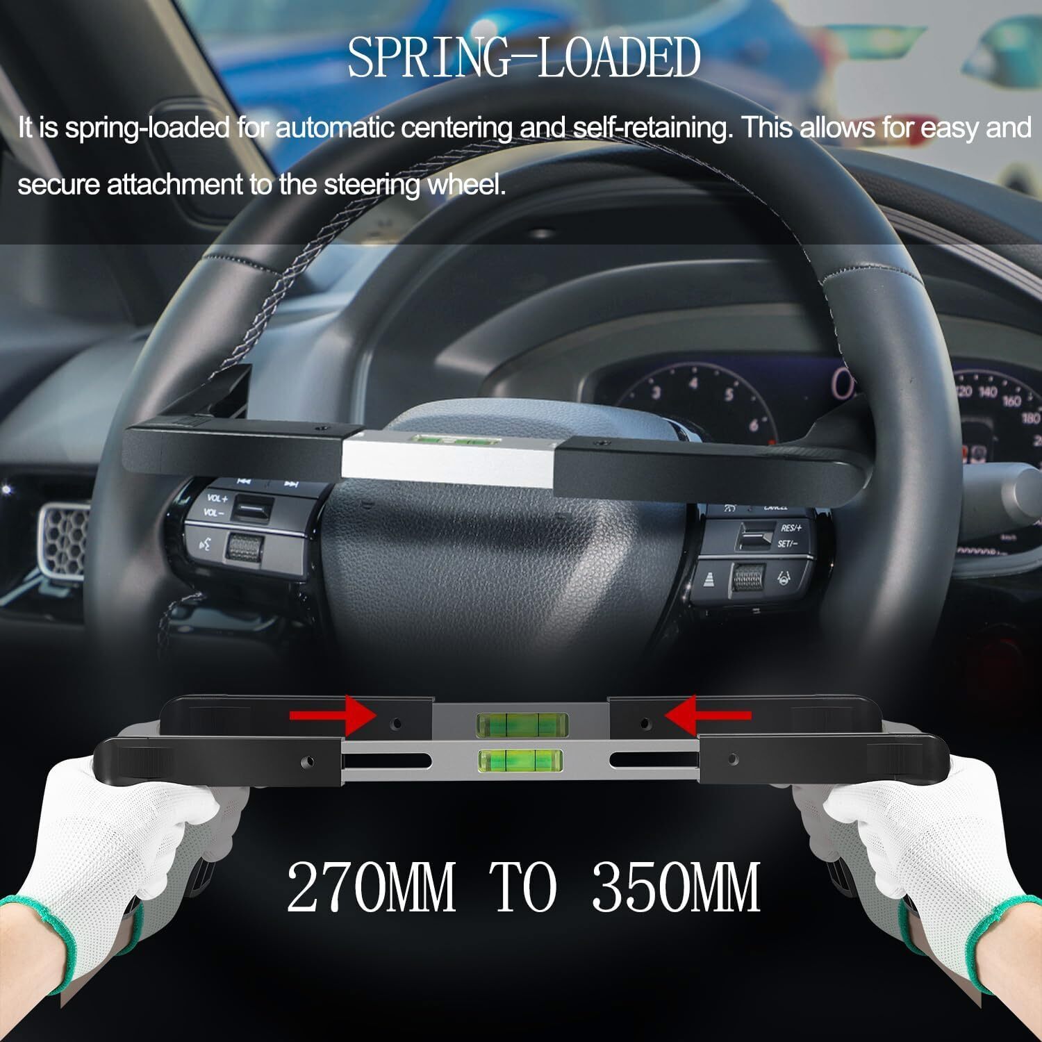 Universal for Passenger Cars & Vans & Trucks Steering Wheel Level Alignment Tool