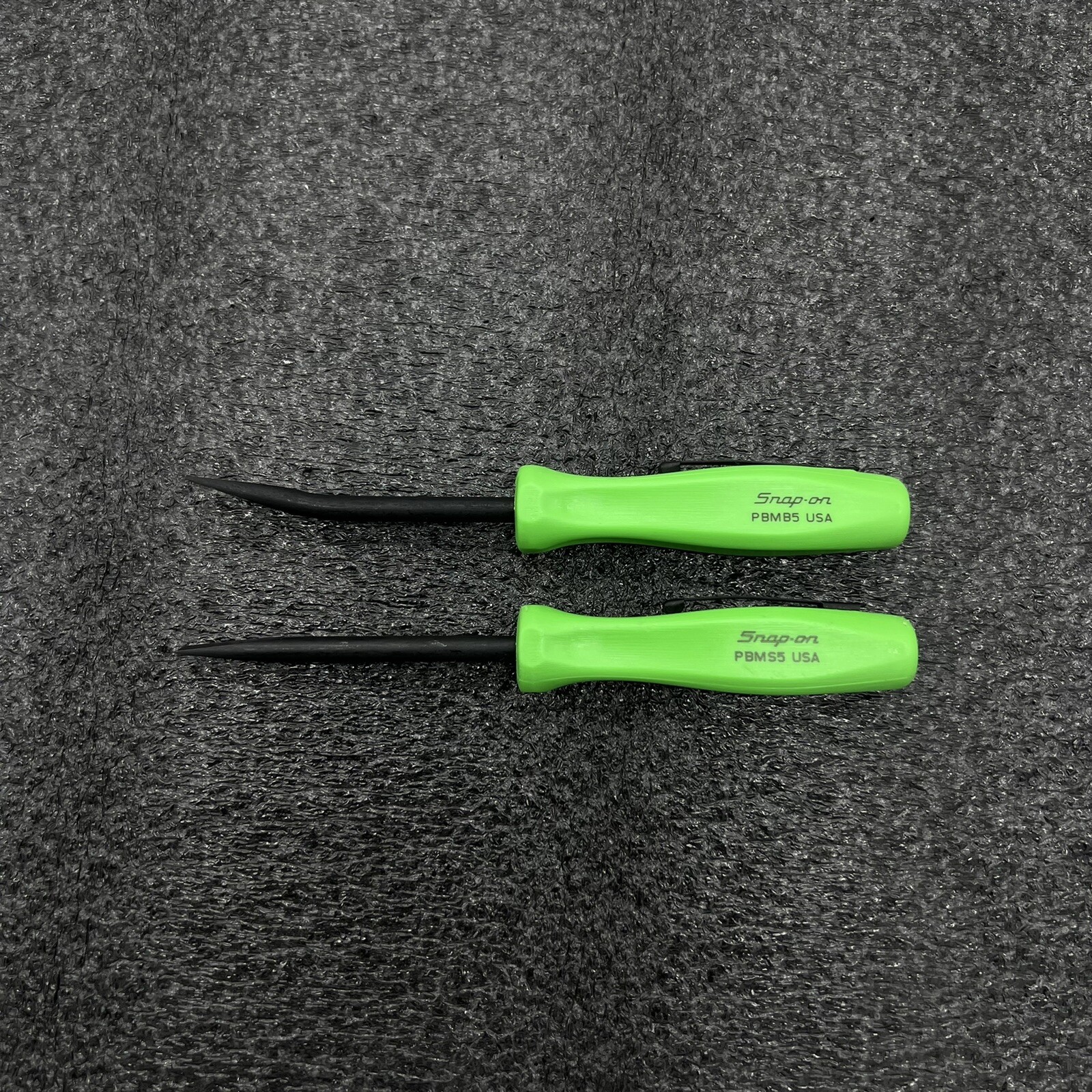 Snap-on USA NEW 5″ Length Mini Pocket Prybar SET PBMS5 PBMB5 Green