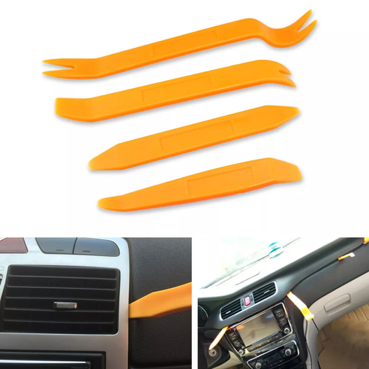 4PCS Car Radio Trim Removal Tool Door Clip Panel Dash Audio Stereo Pry Moulding