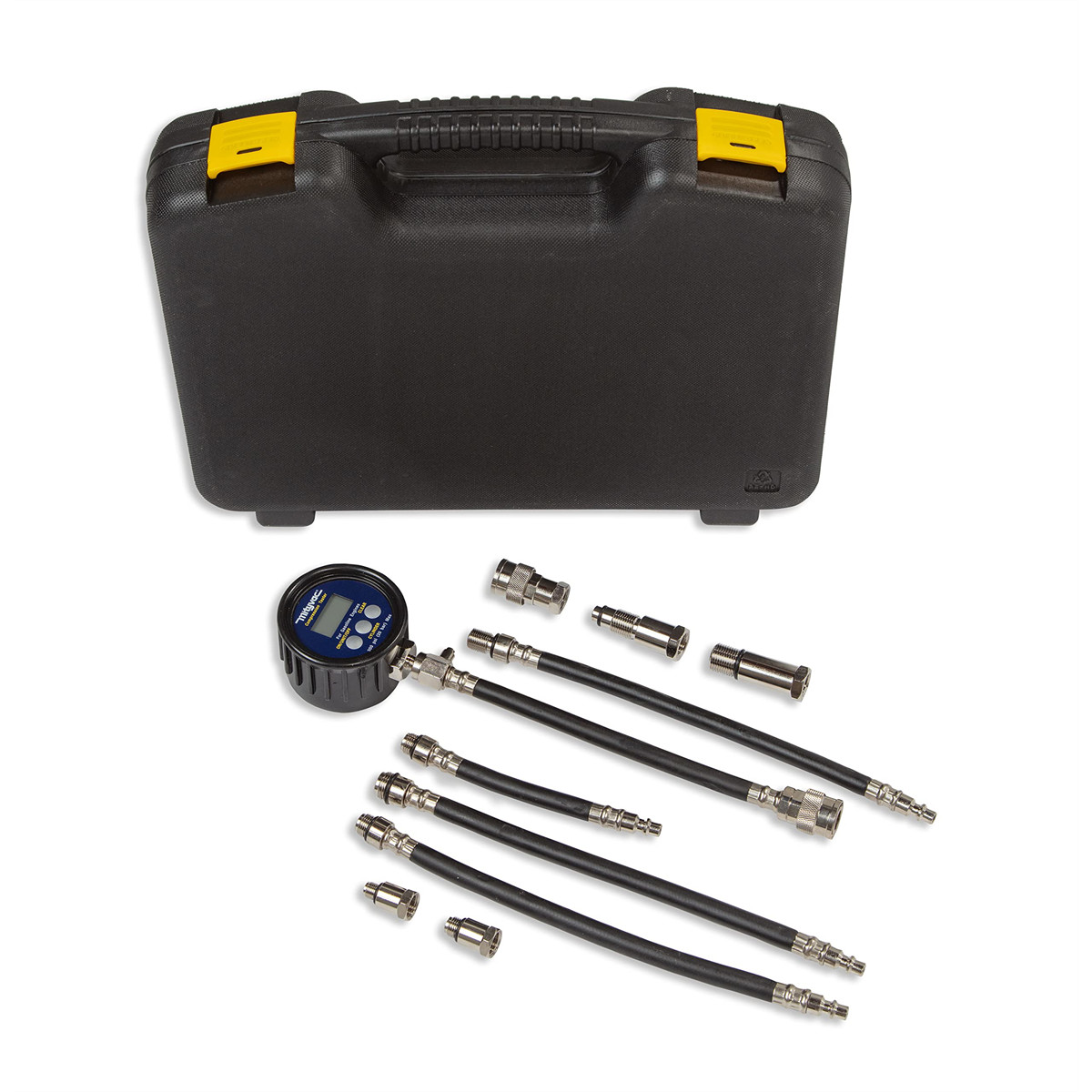 Mityvac MV5532 Digital Gasoline Engine Compression Test Kit, 9 Volt, BAR and kPa