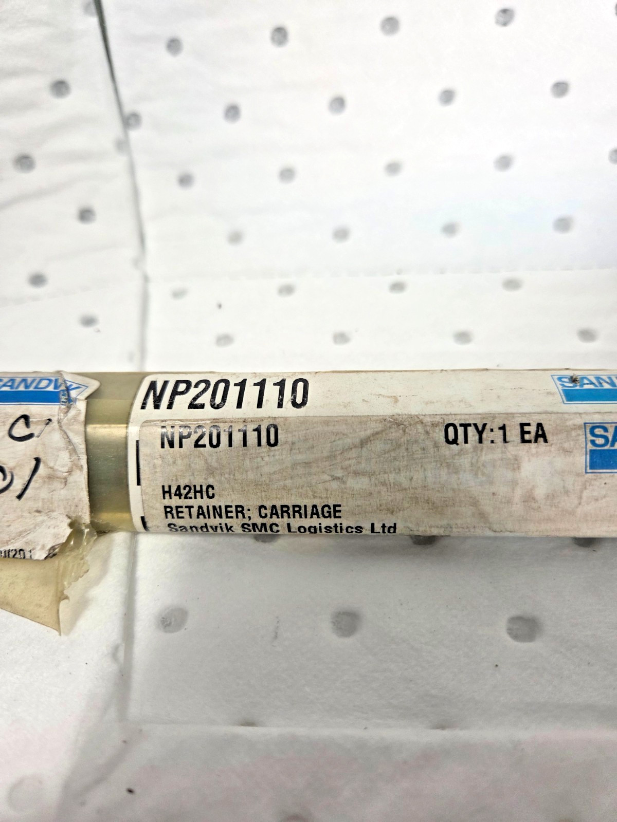 Genuine Sandvik Spare Parts NP201110 H42HC Retainer Carriage