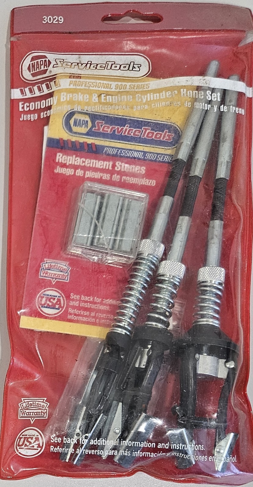 Napa Economy Brake & Engine Cylinder Hone Set 3029 – Unused