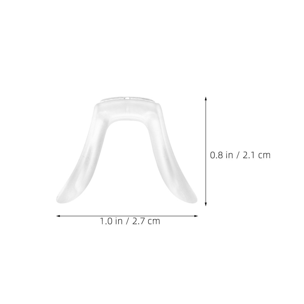 5 Pcs Eyeglass Nose Pads Clear Glasses Silicone Bridge Support for