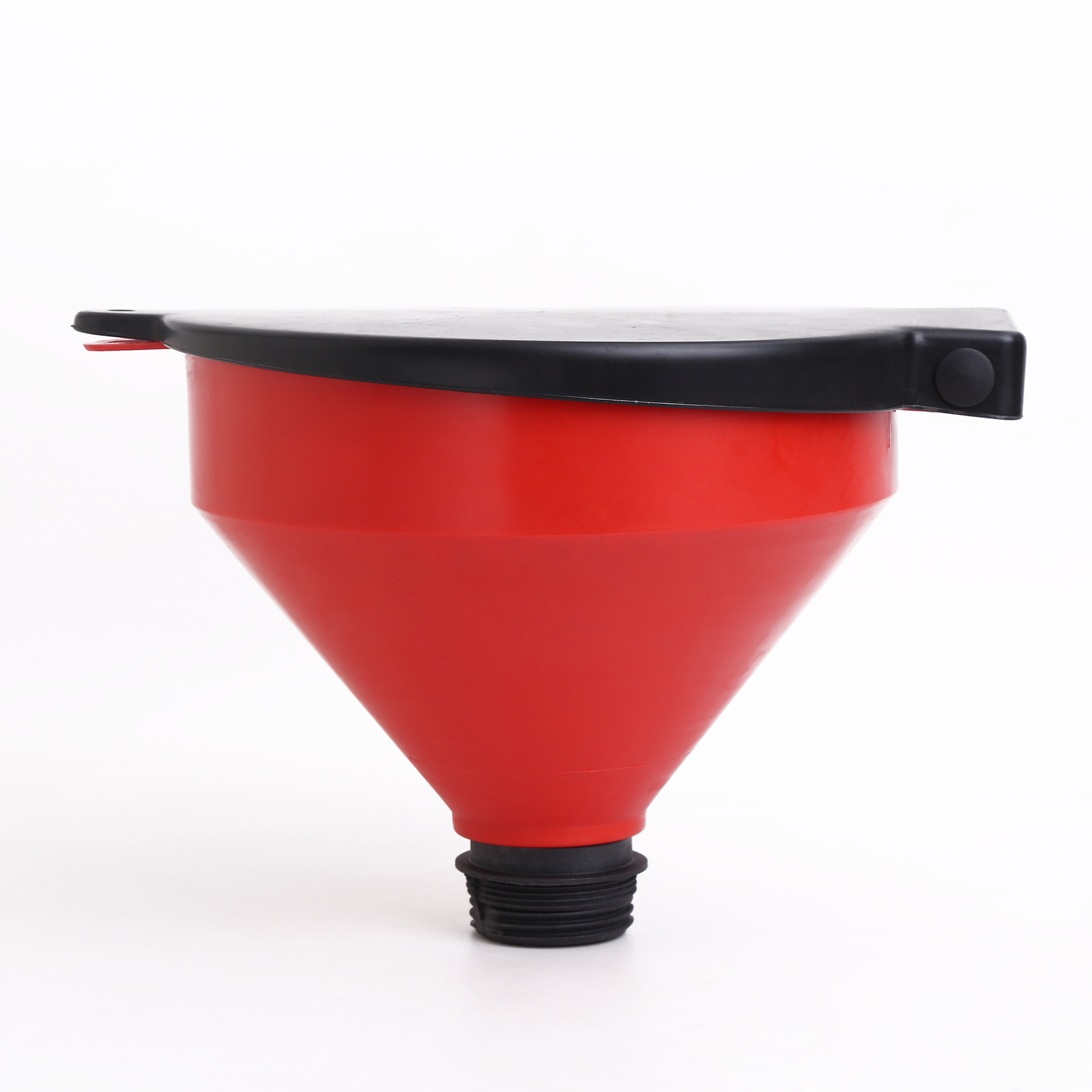 Drum Funnel with Screen and Lockable Lid Spill-Free and Polyethylene Hang Hole