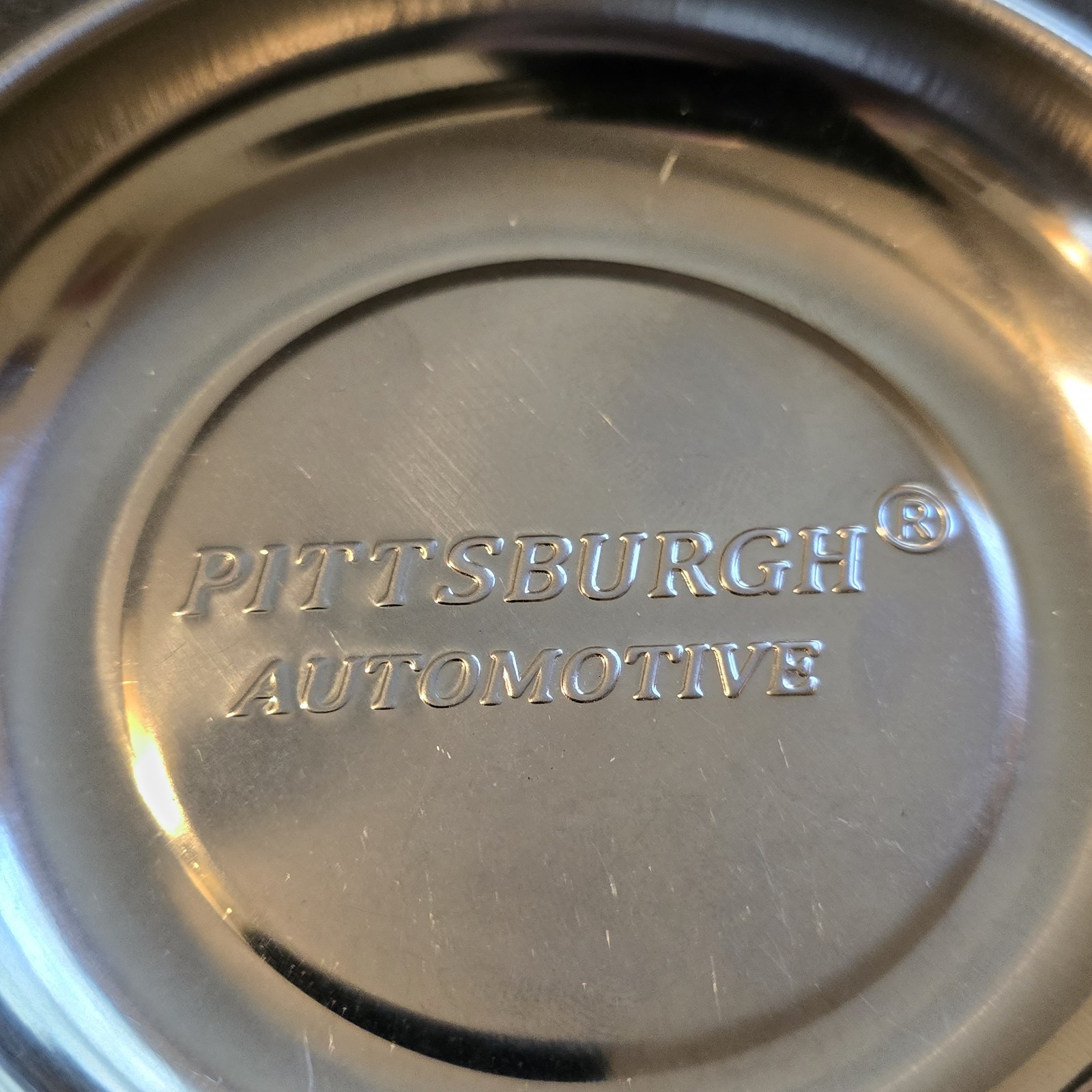 Pittsburgh Automotive 4” Magnetic Stainless Steel Parts Change Holder Ashtray