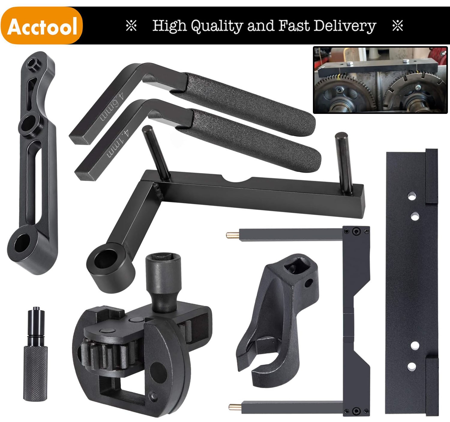 TDC Locating Pin Camshaft Timing Tool Brake Adjustment Tool Kit For Detroit DD15