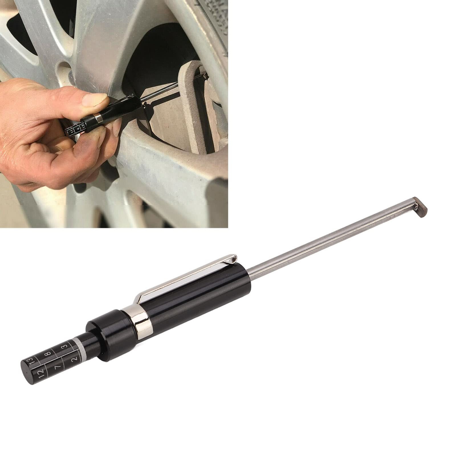 Brake Pad Thickness Gauge Measure Tool Detection Pen Scale Tire Tread Depth