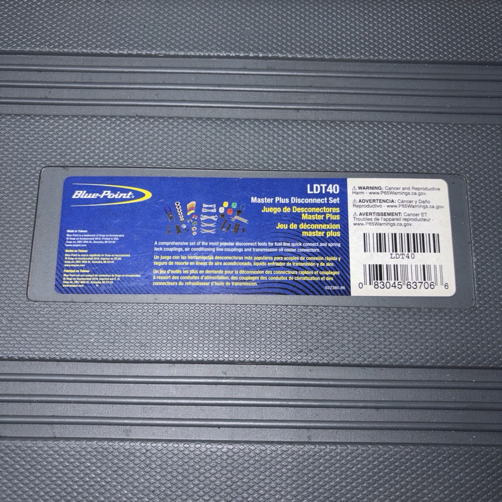Blue-Point Snap-on Tools NEW Master Disconnect Set LDT40