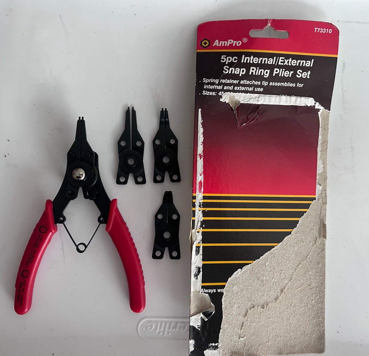 AmPro 5pc Internal/External Snap Ring Pliers T73310
