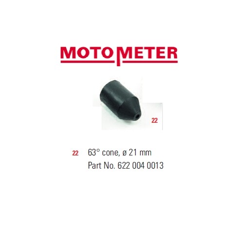 MotoMeter Engine Compression Tester MM5307100400 Rubber Cone 63° 21mm Size