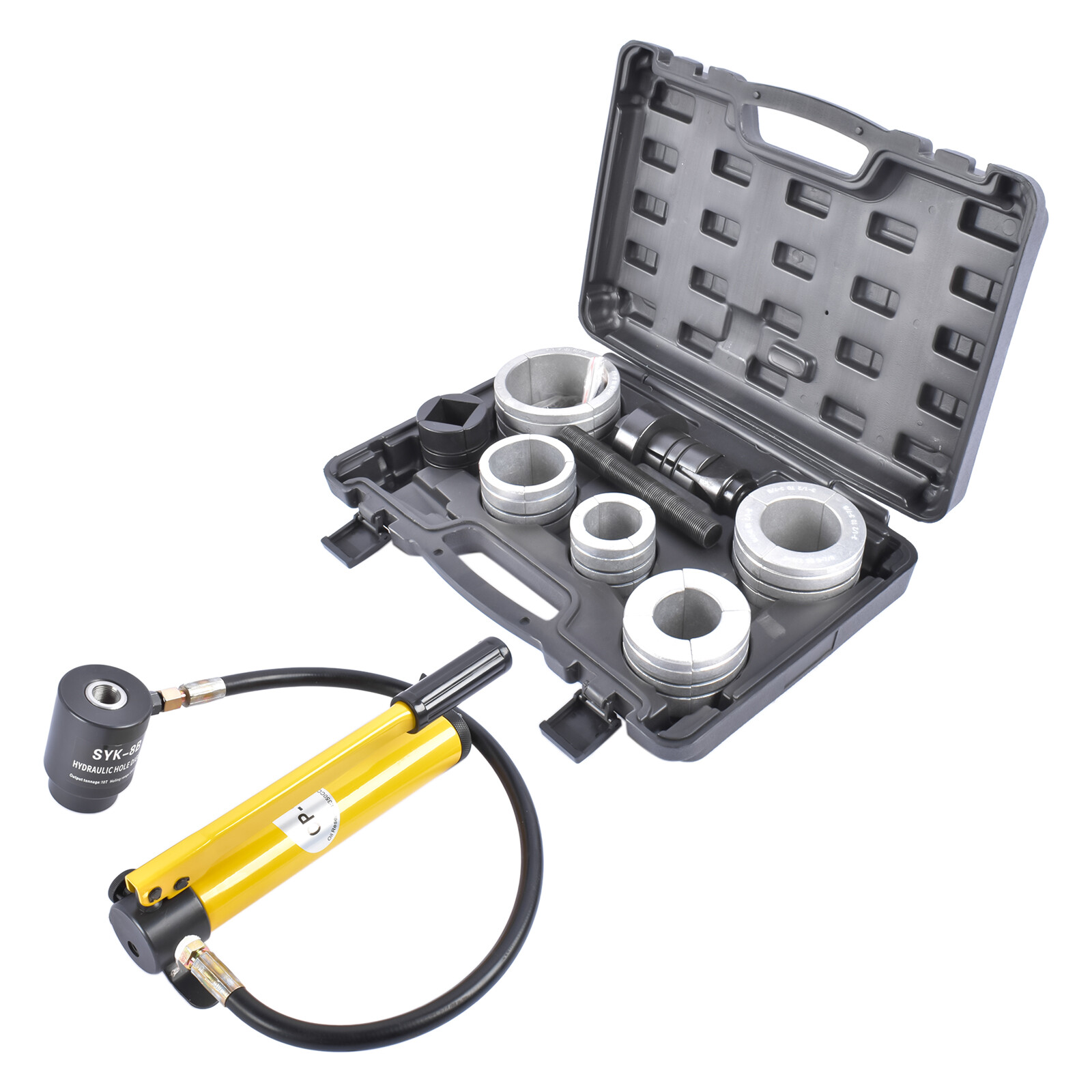New Hydraulic Exhaust Pipe Stretcher Expander Kit with Collets 1 5/8″ to 4 1/4″
