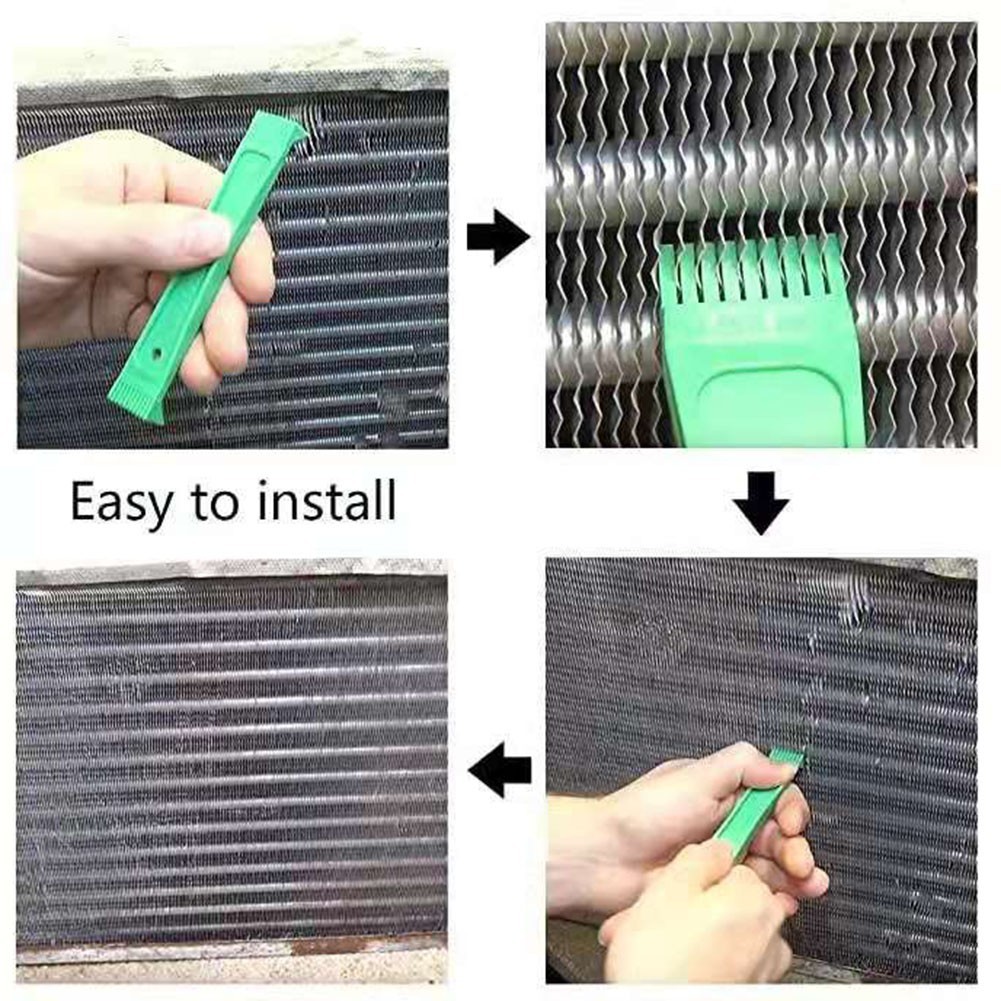 For Air Conditioner Fin Comb Set Hand Tools Kit/set Plastic Stainless Steel