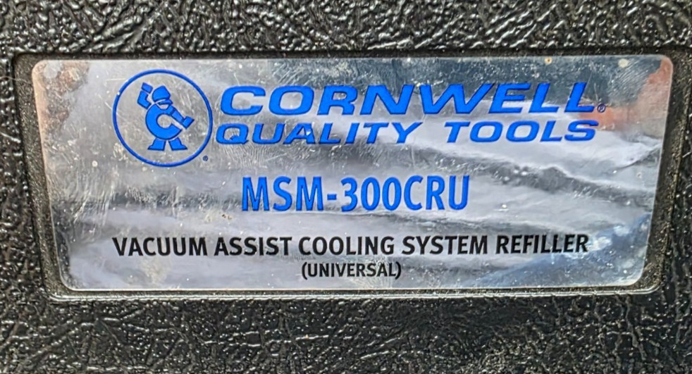 CORNWELL MSM300CRU – Vacuum Assist Coolant Refiller cornwell