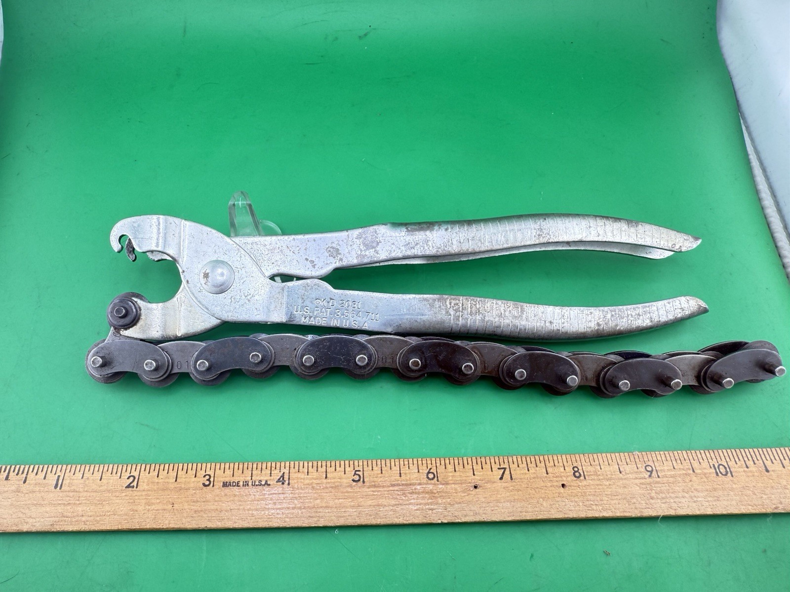 VINTAGE K-D Tools 2031 Exhaust Tailpipe Tube Chain Type Sharp Cutter Wheels USA!