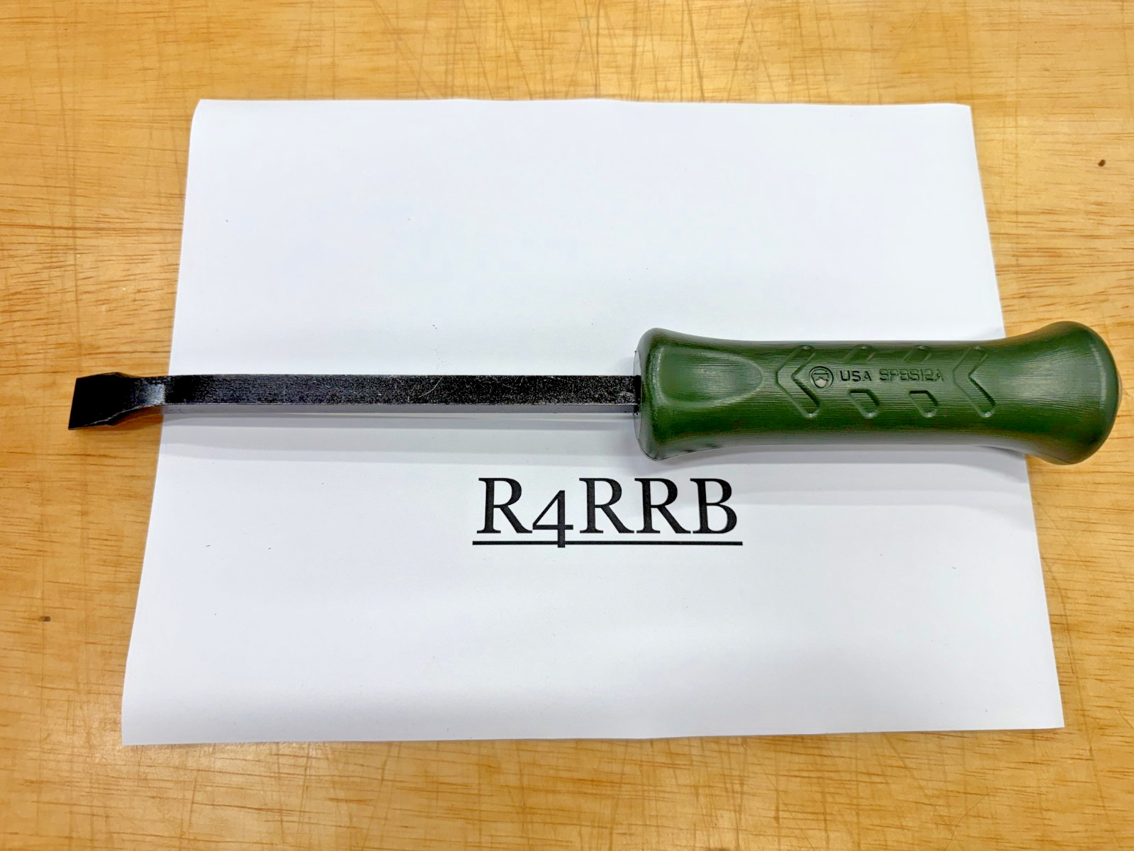 Snap-on Tools USA COMBAT GREEN 12″ Length Steel Striking Pry Bar SPBS12ACG RARE
