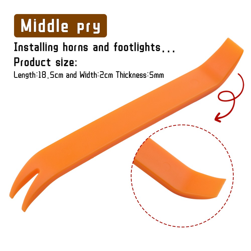 4PCS NEW Car Trim Removal Tool Car Panel Door Dashboard Fastener Remover Pry SET
