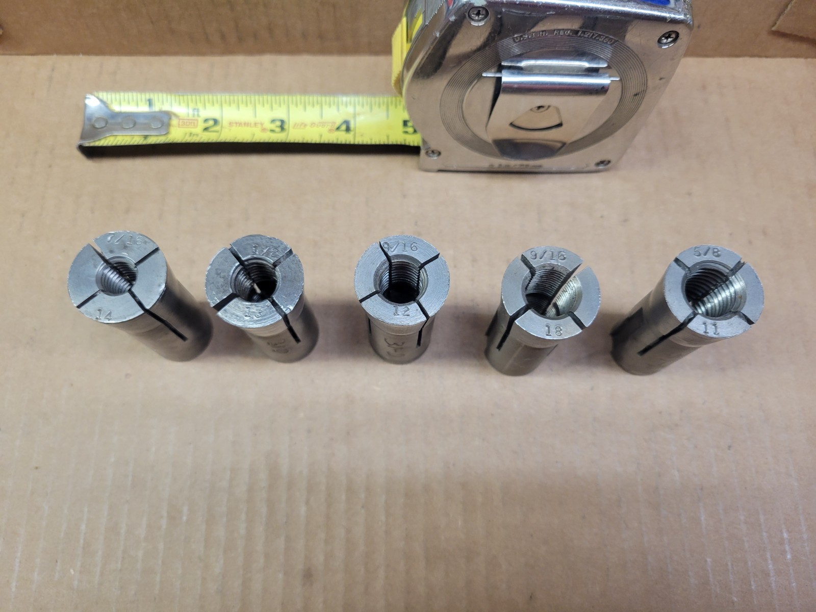 Snap-On USA 5-Piece Stud Remover Collet Lot