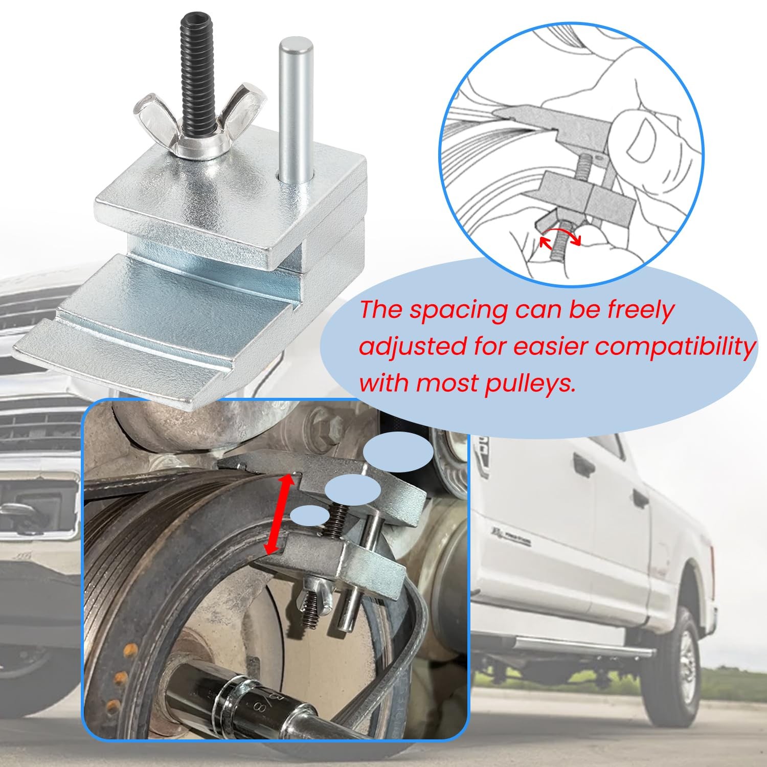 59350 Stretch Belt Installer Tool for Extra Deep Double Pulleys