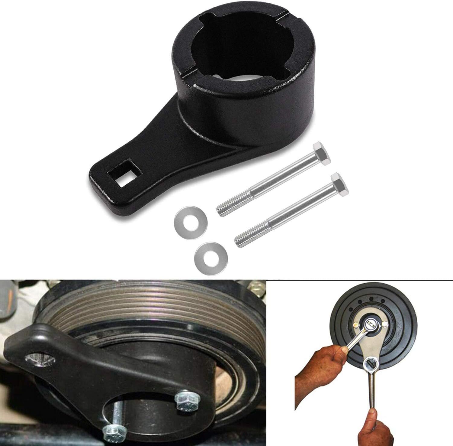 For Toyota Lexus Harmonic Damper Pulley Holding Tool Kit Crankshaft Crank Holder