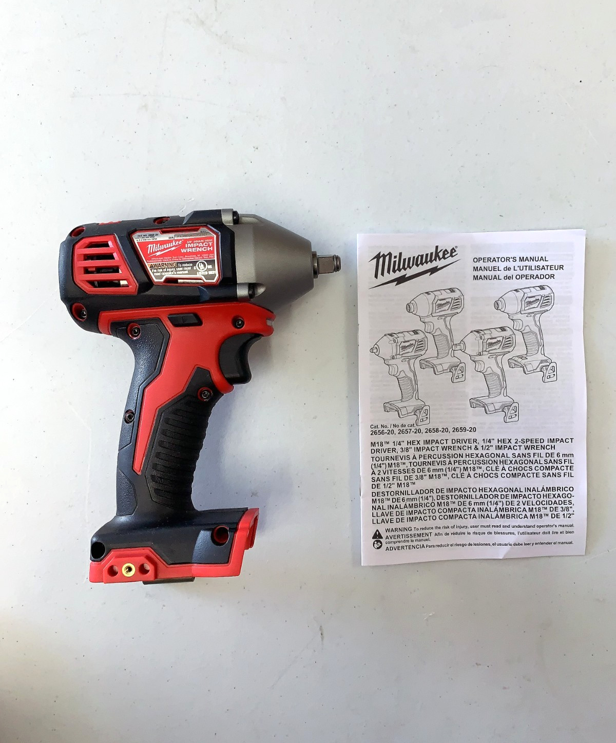 Milwaukee 2658-20 M18 3/8″ Impact Wrench