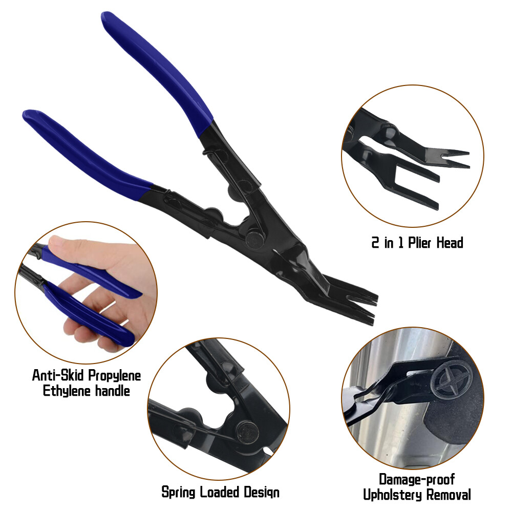 Car Trim Removal Tool Set Hand Tools Pry Bar Panel Door Interior Clip 6PCS Kit