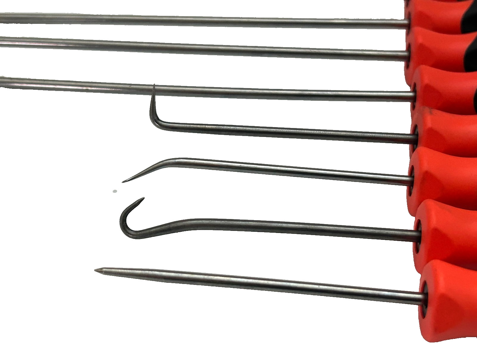 Snap-on Tools RED 8pc Mini Soft Grip Short & Long Pick Sets USA NEW No Trays*