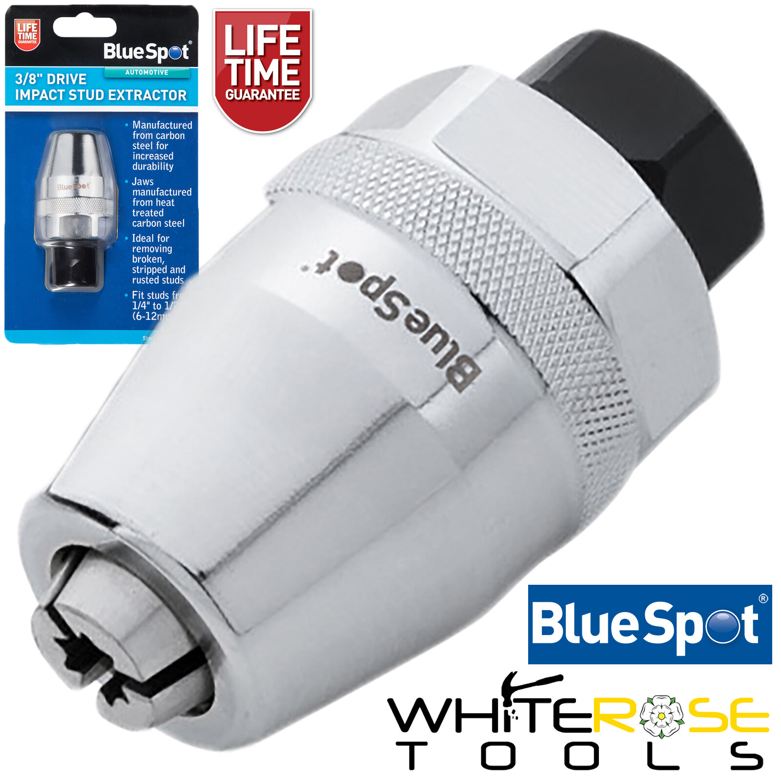 BlueSpot Impact Stud Bolt Extractor Remover Socket Tool 3/8″ Drive 6-12mm