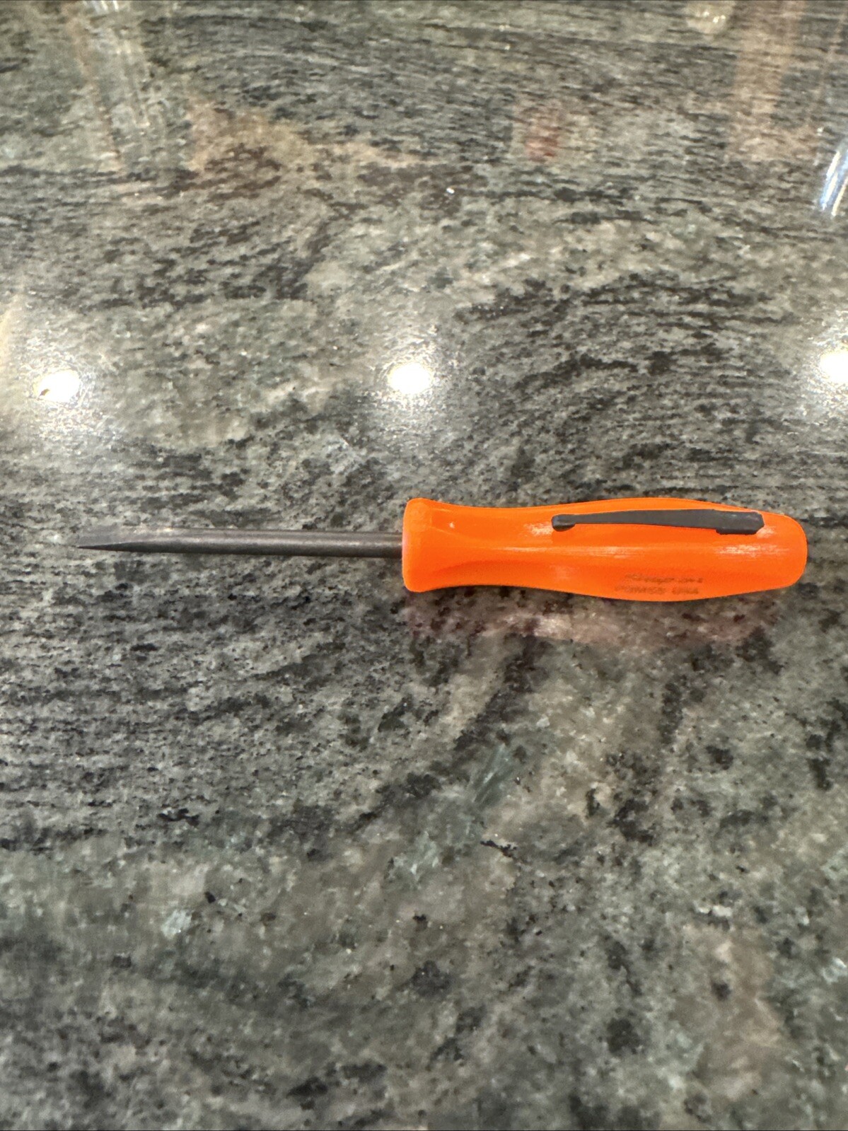 snap on pbms5o 5” straight tip mini pocket prybar orange