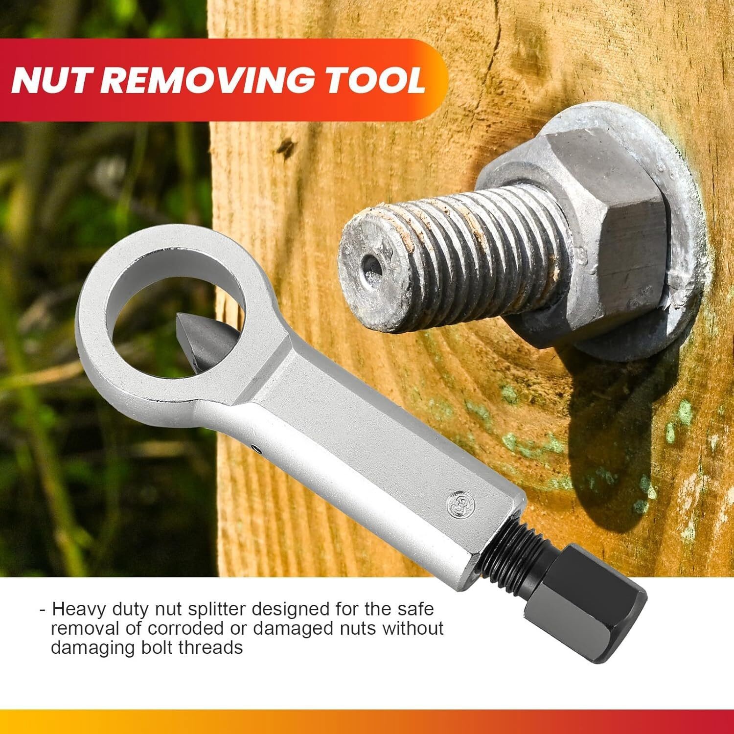 Nut Splitter Breaker 9-27mm Nut Remover Extractor Adjustable Cracker Hand Tools