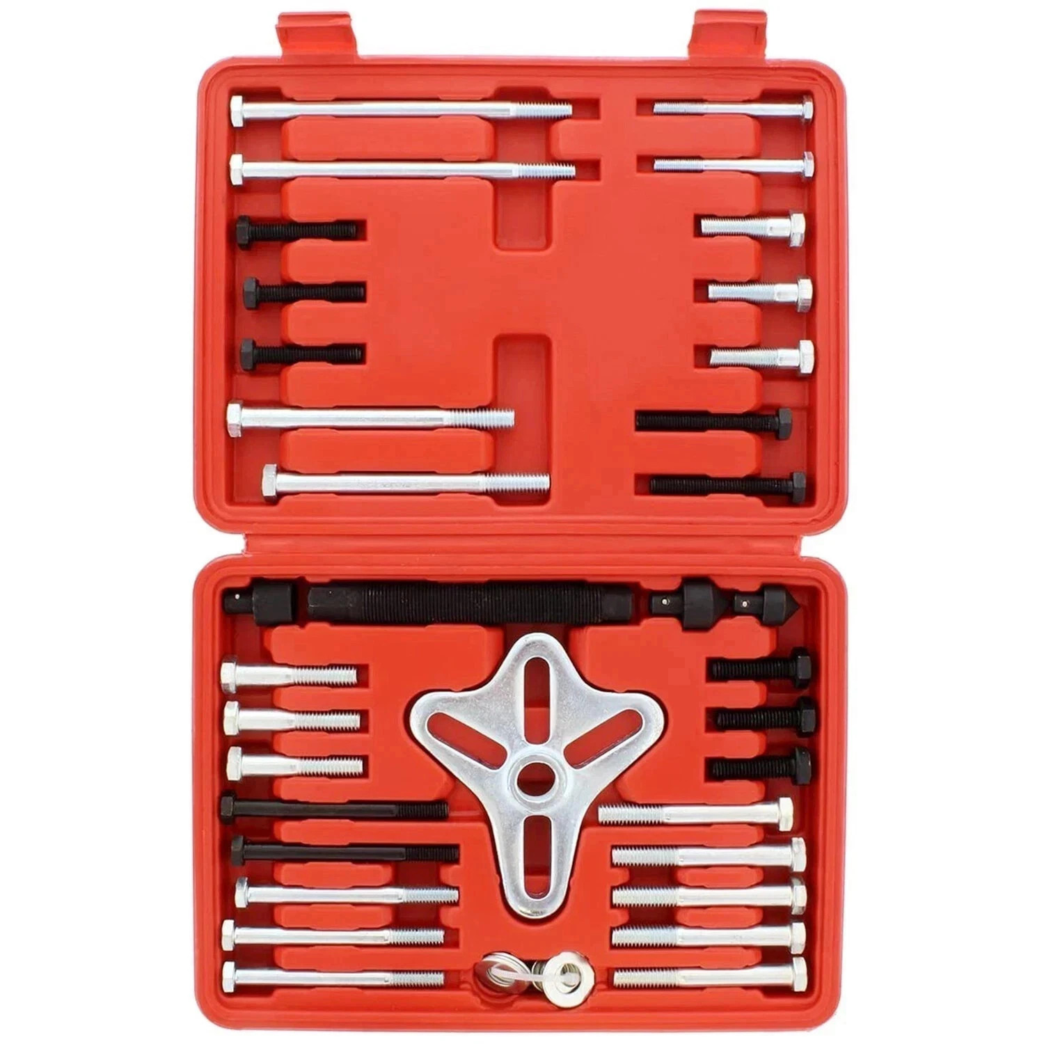 46pcs Harmonic Balancer Puller Tool Set Gear Pulley Steering Wheel Removal New